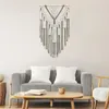 Tapestries Hand Woven Tapestry Chic Backdrop Macrame Wall Hanging Decor For Dorm Bedroom Apartment Living Room Nursery