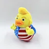 Divertido pato de peluche de Trump, bandera americana, muñeco de peluche de dibujos animados, pato de juguete