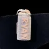 Lifeng Jewelry Nome personalizzato da uomo Miami Bracciale in argento sterling con catena a maglie cubane Moissanite bicolore