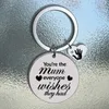 Keychains Letter KeyChain Women You're The Mom Key Chain For Men Stainless Steel Ring Mother's Day Keyring Gift Pendant Girls Jewelry