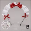 Nueva lolita con volantes de encaje bowknot mucama diadema gótica dulce anime hairband cosplay banda para el cabello traje accesorios para el cabello c2c7 #