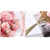 Dekorativa blommor 8st Artificial Bouquet Silk Fake Rose Flower 3 Heads For Wedding Party Christmas Valentine's Day Gifts Home Decoration