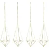 Planters 4 Packs Air Plant Hanging Holder Himmeli Decor Geometric Planter Hanging Airplants Rack Tillandsia Hanger Stand