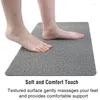 Bath Mats Non-Slip Shower Mat Comfortable For Texture Surface Bathing Step Silk Circle Toilet Bathroom Gray