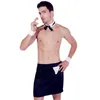 sexy Men Maid Apr Bow Tie Collar Cuffs Aprs Stripper Set Butler Waiter Fantasy Cosplay Costume Dr Up Valentines Outfit b3mc#