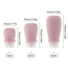 Storage Bottles 30/60/90ml Silicone Travel Leak Proof Squeezable Refillable Containers Cosmetic Tube For Lotion Soap Liquids Bottling