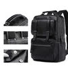 Backpack Weysfor Fashion Men Leather School Bag Waterproof Travel Casual Laptop Computer Bookbag