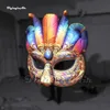 Amazing Hanging Large Inflatable Gatto Mask Model Air Blow Up Venice Carnival Mask Replica For Party Event