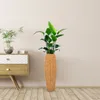 Vases Woven Vase Wedding Decor Hydroponic Dried Flower Holder Containers Plant Basket Imitation Rattan Insert Craft Office