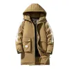 2024 Nouveau col de veste d'hiver à capuche chaud vers le bas manteau Parka hommes blanc canard vers le bas poche épaissie manteau Fi Lg manteau M-8XL T4vs #