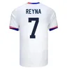 2024 Pulisic Soccer Courseys Reyna Aaronson Weah Acosta 23 24 25 Maillot de Futol Futol