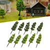 Decorative Plates Accessories Model Trees Fake Ornament Artificial Decor Yard Miniature Railroad Railway 20Pcs Scenery Street