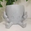 Planters Cute Middle Finger Happy Planter Kawaii Succulent Planter Pot Flower Green Plants Pot Household Office Table Mini Decorate