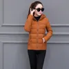 Autunno Inverno Giacca da donna Giù Cott Cappotto corto casual con cappuccio Giacca da donna Stile coreano Allentato Tenere in caldo Capispalla femminile S0p6 #