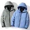 Offre spéciale coupe-vent doudoune hommes chaud à capuche vêtements de sortie d'hiver de haute qualité décontracté manteaux blancs mâle veste rembourrée Q41 a7BG #