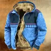 autunno inverno caldo rivestimento di lana spessa fodera cappotto da uomo casual manica Lg cerniera con cappuccio giacche vintage design uomo capispalla vestiti Z7ot #