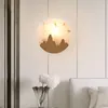 Vägglampor nordisk minimalistisk lampa kreativ alla koppar marmor sovrum vardagsrum restaurang ljus el balkong belysning fixtur