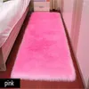 Tapis 1 feuille de tapis de fourrure moelleux moelleux tapis moquette en peluche pour enfants canapé de chambre à coucher du bureau de coussin poilu carré / rectangle tampon de siège chaud