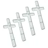 Dekorativa blommor 4 datorer Cross Garland Wreath Supplies Metal Wire Frames Decor Flower Iron Rack Diy Garlands Wedding Rings