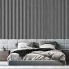 Stickers 9.5m/Roll 3D Effect Oak Wood Slats Retro Wallpaper Home Decor NonWoven Fabric NonSelfAdhesive Wall Sticker For Living Room