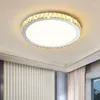 Plafoniere 110V220V Luce di cristallo di lusso Lampada da camera da letto Spettro completo Protezione per gli occhi Ultra-sottile Rotondo Master Led