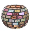 Candle Holders Mosaic Holder Tea Light Glass Lights Dining Table Tealight Tealights