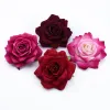 Gravestones 50st 10 cm Big Roses Artificial Flower Home Decoration Julkransar Bröllop Brudtillbehör