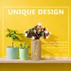 Vases Vase en verre Pots de fleurs pour plantes d'intérieur Fleurs Paille Outil décoratif