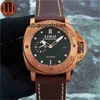 Reloj Relojes de lujo de diseñador de alta calidad para hombre Reloj de pulsera mecánico Movimiento 47 mm Pam I44b