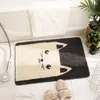 Bath Mats Bushy Plush Fluffy Absorbent Pad Bathroom Non Slip Area Rug Small Carpet Cartoon Animal Doormat Soft Kitchen Floor Mat