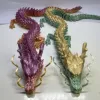 Sculture Ornamenti per acquari Drago stampato in 3D Drago cinese mobile Giocattoli Drago Ornamenti di drago fatti a mano Decorazione del drago