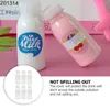 Storage Bottles 12pcs Transparent Wide Mouth 200ml PET Juice Drink Milk Yogurt