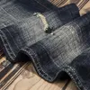 Streetwear Fi Männer Jeans Retro Schwarz Blau Slim Zerrissene Jeans Männer Hosen Gespleißt Designer Vintage Casual Denim Hosen Hombre 30Sh #