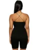 Kliou schwarz Skinny Spaghetti Strap Ärmel Straße Frau Strampler klassische Bar Club Bodyc Overalls Körper Femme Hot Y51Z #