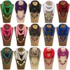 Foulards femmes bohème ethnique rétro perles glands écharpe pendentif bijoux collier châle