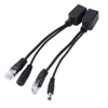 موصلات كبل الشبكة 2pcs/الكثير من اللون الأسود/الأبيض Ethernet Poe Adapter Tape Sned Switch Switch Kit RJ45 Injector Drop Dropress Com OTMA1