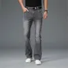 Livraison gratuite 2022 Hommes d'été mince mi-haute taille Micro Flare Jeans de haute qualité Fi Pantalons décontractés 58ZA #