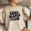 Женские толстовки с капюшоном Cool Moms Club Толстовка Mom Life Женский пуловер с длинными рукавами Повседневный графический подарок на день рождения матери 24328