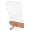 Decoratieve Platen Certificaathouder Stand Display Fotolijsten Trapeziumvormige Tafel Acryl Rek Diploma Hout Po