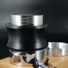 Borstels knabin 51/53/58 mm, espresso dual 2 in 1 leveler distributeur verstelbare 3 -invals- en platte veer tampers met schaalkoffiegereedschap