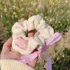 Haarspangen, Haarspangen, Bonbonfarben, Schleife, bedruckt, elastisches Band, für Damen und Mädchen, Stoffseil, Krawatte, Kopfbedeckung, süße Scrunchie-Accessoires, Drop Deli Oth6I