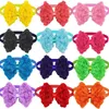 Dog Apparel 30pcs Valentine's Day Rose Flower Style Bow Tie Pet Grooming Product For Puppy Necktie Supplies Accessories