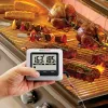 Göstergeler Thermopro TP04 Büyük LCD Dijital Mutfak Gıda Et Termometresi BBQ Termometresi Izgara Fırını Sigara içen pişirme termometresi