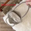 Bag High-quality Design Retro Metal Shiny Hand-woven Beaded Sequined Pearl Shopping One-shoulder Handbag