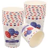 Tasses jetables Paies American Flag Paper Cup Portable JUICE CAFEFTURE VWARTH