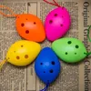 Ocarina Music Instrument 6 Otwory Muzyczne instrumenty profesjonalne 1pc dzieci zabawki Orff Sports Entertainment Mixer