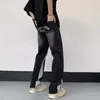 2023 Y2K Streetwear Lettera Ricamo Baggy Flare Jeans Pantaloni Uomo Abbigliamento Dritto Wed Nero Vecchio Denim Pantaloni Ropa Hombre E53T #