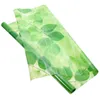 Window Stickers Opaque Green Leaf Frosted Film Baby Summer Office Decor Static Glass Covering Sticker Pet Adhesive-free