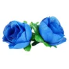 Fiori Decorativi 50 Rose Artificiali Altezza 3 Cm Decorazione Matrimonio Blu Navy