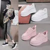 y Sneakers Spring Autumn oddychający 8 cm oryginalne skórzane kobiety swobodne buty platforma klinowa ukryta pięta rekreacja 240313